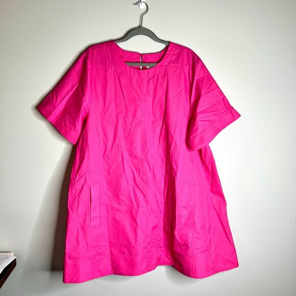 Anthropologie Maeve Emmy Short Sleeve Swing Mini Dress Preppy Coquette Sz XL - Picture 3 of 7